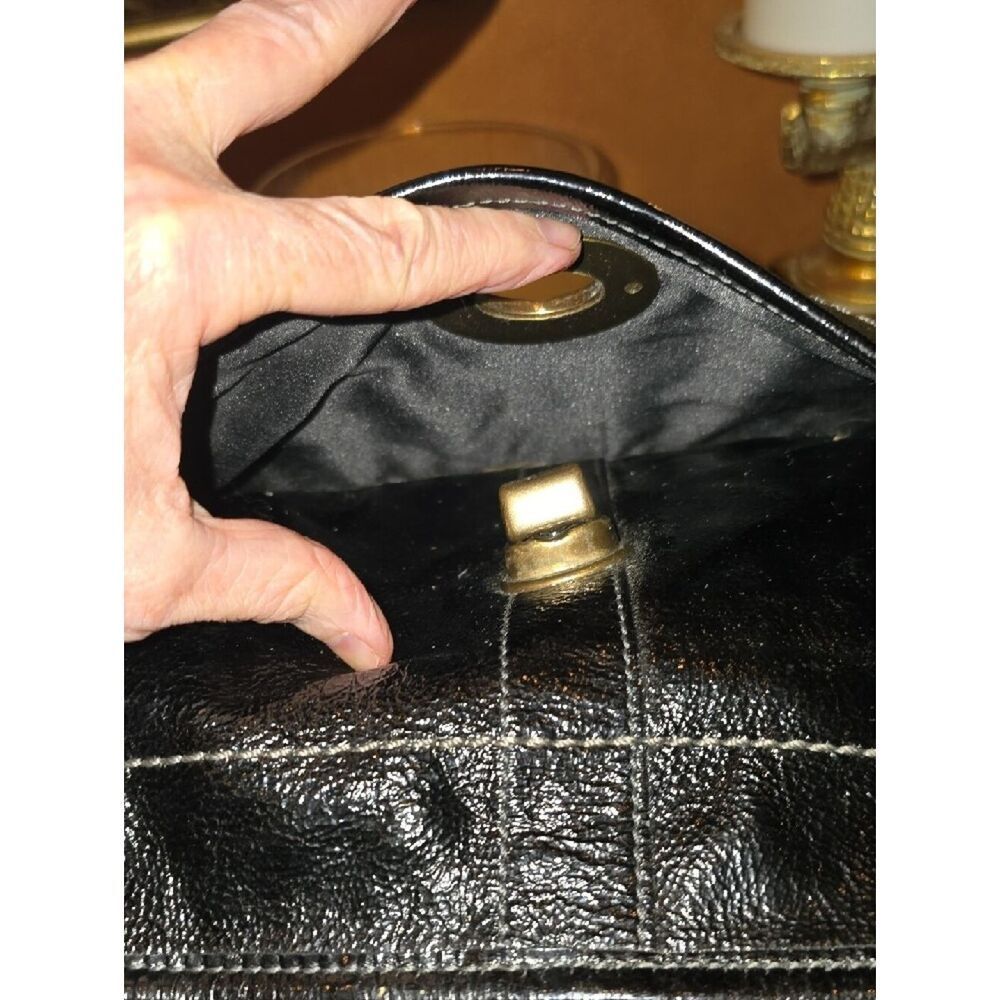 Coach Black Patent Leather Shoulder Bag - Picture 11 of 14